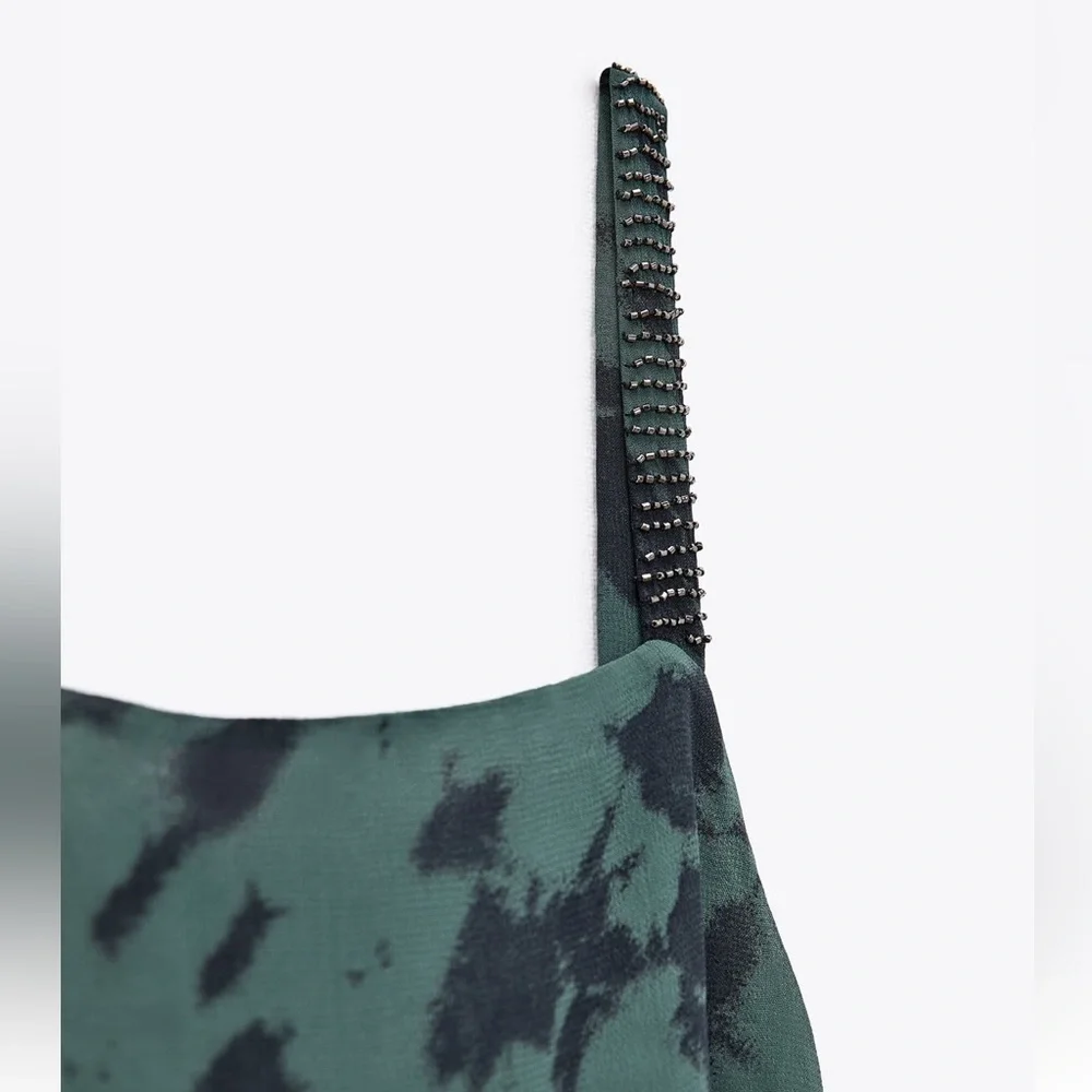 ZARA PRINTED MIDI DRESS - Picture 5 of 10